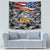 Father's Day Veteran Tapestry American Flag