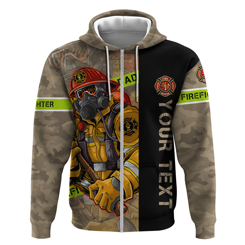 Firefighter Make The Best Dad Zip Hoodie Father's Day - Wonder Print Shop