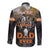 Father's Day Skull Deer Hunting Long Sleeve Button Shirt Best Buckin Dad Ever - Wonder Print Shop