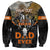 Father's Day Skull Deer Hunting Sweatshirt Best Buckin Dad Ever