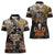 Father's Day Skull Deer Hunting Women Polo Shirt Best Buckin Dad Ever