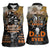 Father's Day Skull Deer Hunting Women Sleeveless Polo Shirt Best Buckin Dad Ever