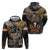 Father's Day Skull Deer Hunting Zip Hoodie Best Buckin Dad Ever