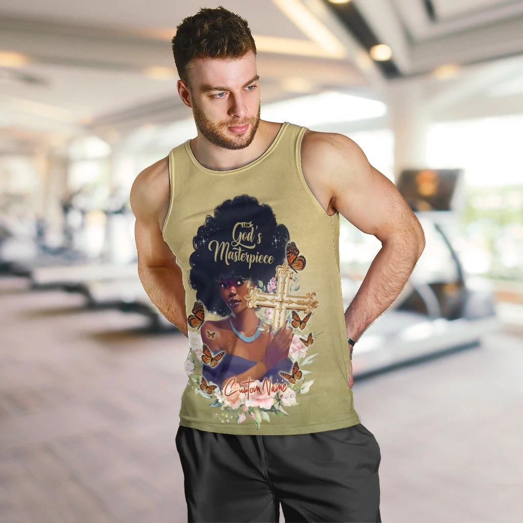 Personalized I Am God's Masterpiece Men Tank Top African Women - Wonder Print Shop