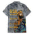 Black Man Africa Family Matching Off Shoulder Long Sleeve Dress and Hawaiian Shirt Naturally King - Wonder Print Shop