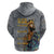 Black Man Africa Zip Hoodie Naturally King - Wonder Print Shop