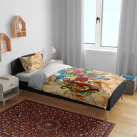 Aruba Bedding Set Geographic Coordinate Anchor - Turlte Tropical