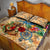 Aruba Quilt Bed Set Geographic Coordinate Anchor - Turlte Tropical