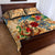 Aruba Quilt Bed Set Geographic Coordinate Anchor - Turlte Tropical