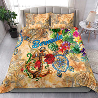 Bermuda Bedding Set Geographic Coordinate Anchor - Turlte Tropical