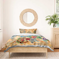 Bermuda Bedding Set Geographic Coordinate Anchor - Turlte Tropical