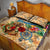 Bermuda Quilt Bed Set Geographic Coordinate Anchor - Turlte Tropical