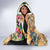 Sint Maarten Hooded Blanket Geographic Coordinate Anchor - Turlte Tropical