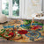 Sint Maarten Round Carpet Geographic Coordinate Anchor - Turlte Tropical