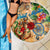 Saint Martin Beach Blanket Geographic Coordinate Anchor - Turlte Tropical