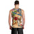 Saint Martin Men Tank Top Geographic Coordinate Anchor - Turlte Tropical