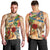 Saint Martin Men Tank Top Geographic Coordinate Anchor - Turlte Tropical