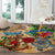 Saint Martin Round Carpet Geographic Coordinate Anchor - Turlte Tropical