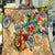 Saint Barthelemy Quilt Geographic Coordinate Anchor - Turlte Tropical