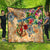 Saint Barthelemy Quilt Geographic Coordinate Anchor - Turlte Tropical