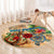 Saint Barthelemy Round Carpet Geographic Coordinate Anchor - Turlte Tropical