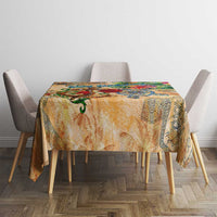Saint Barthelemy Tablecloth Geographic Coordinate Anchor - Turlte Tropical