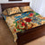 San Andrés and Providencia Quilt Bed Set Geographic Coordinate Anchor - Turlte Tropical