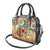 San Andrés and Providencia Shoulder Handbag Geographic Coordinate Anchor - Turlte Tropical