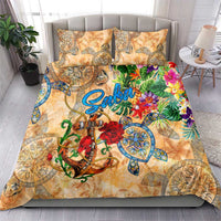 Saba Bedding Set Geographic Coordinate Anchor - Turlte Tropical