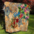 Saba Quilt Geographic Coordinate Anchor - Turlte Tropical