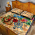 Saba Quilt Bed Set Geographic Coordinate Anchor - Turlte Tropical