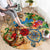 Saba Round Carpet Geographic Coordinate Anchor - Turlte Tropical