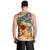 Turks and Caicos Islands Men Tank Top Geographic Coordinate Anchor - Turlte Tropical