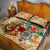 Montserrat Quilt Bed Set Geographic Coordinate Anchor - Turlte Tropical