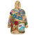 Bay Islands Department Wearable Blanket Hoodie Geographic Coordinate Anchor - Turlte Tropical