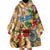 Bay Islands Department Wearable Blanket Hoodie Geographic Coordinate Anchor - Turlte Tropical