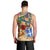 Martinique Men Tank Top Geographic Coordinate Anchor - Turlte Tropical