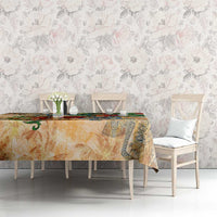 Martinique Tablecloth Geographic Coordinate Anchor - Turlte Tropical