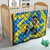 African Art Viva Underground Psychedelic Vintage Style Quilt