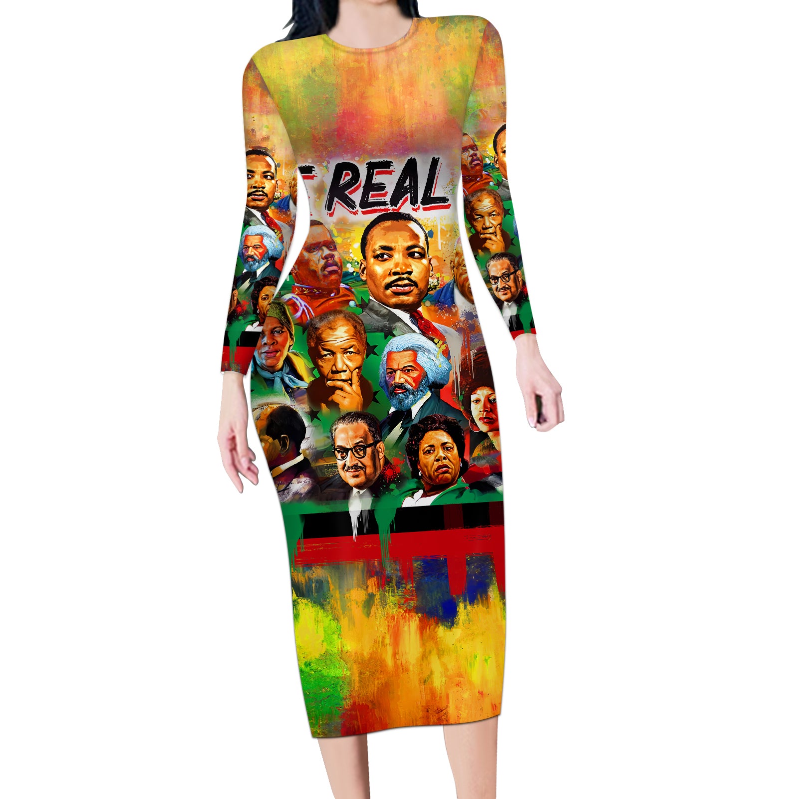 the-real-gs-long-sleeve-bodycon-dress-civil-rights-leaders