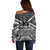 New Zealand Off Shoulder Sweater Rugby Aotearoa Champions - Wonder Print Shop