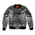 New Zealand Sleeve Zip Bomber Jacket Rugby Aotearoa Champions - Wonder Print Shop