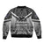 New Zealand Sleeve Zip Bomber Jacket Rugby Aotearoa Champions - Wonder Print Shop