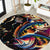 Peacock Bass Fishing Round Carpet Waves Art