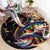 Peacock Bass Fishing Round Carpet Waves Art