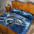 Striped Bass Fishing Quilt Bed Set Ocean Waves