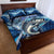 Striped Bass Fishing Quilt Bed Set Ocean Waves