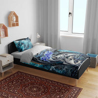 Striped Bass Fishing Bedding Set Bold Ocean Angler Design - Wonder Print Shop