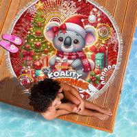 Koality Christmas Beach Blanket Cute Aussie Koala Holiday - Wonder Print Shop