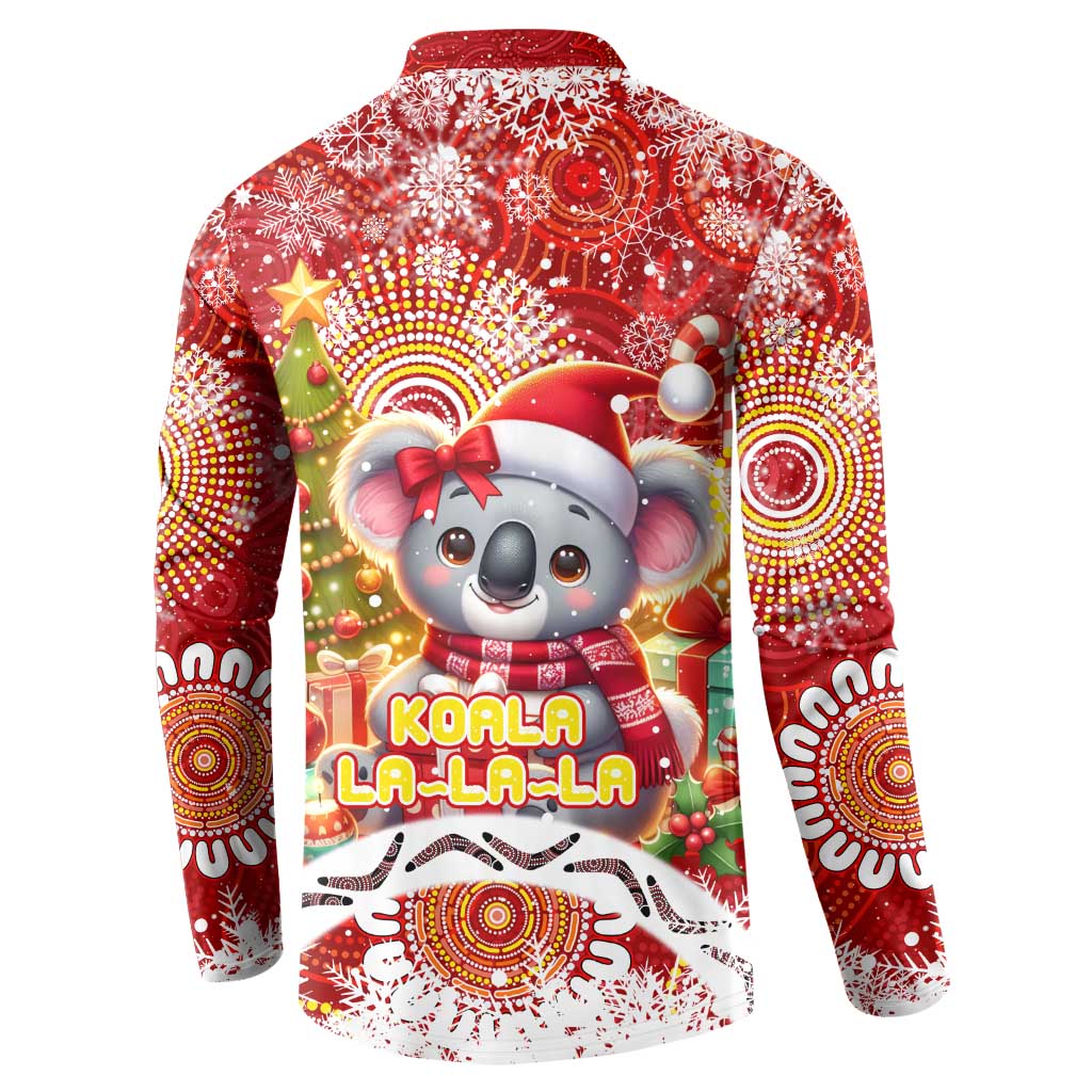 Koality Christmas Button Sweatshirt Cute Aussie Koala Holiday - Wonder Print Shop